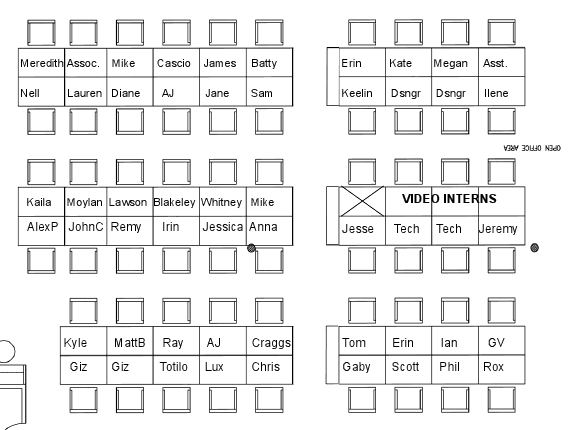 GM Seating Chart