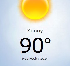 It's so hot you could fry an egg on my balls. (Sorry, I dunno. I blame the heat.)