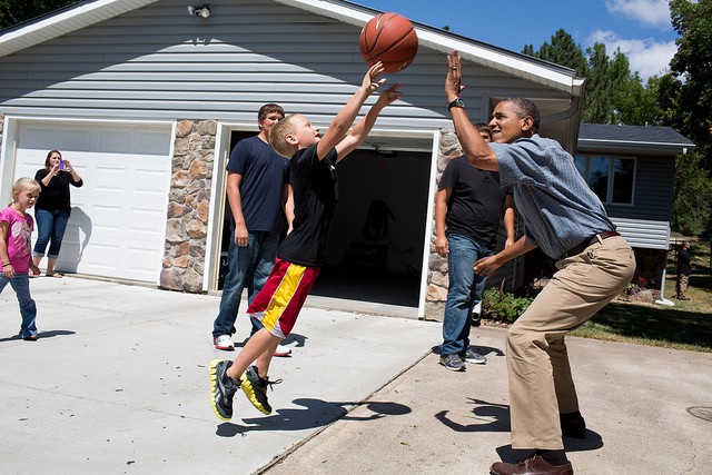 America's cool uncle will play some hoops with you now.