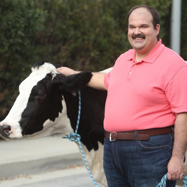 THE LAST MAN ON EARTH:  Todd (Mel Rodriguez) finds the cow after she escapes in the second part of  the ÒShe Drives Me Crazy/MooovinÕ InÓ episode of THE LAST MAN ON EARTH airing Sunday, March 29 (9:00-10:00 PM ET/PT) on FOX. ©2015 Fox Broadcasting Co.  Cr:  Jordin Althaus/FOX